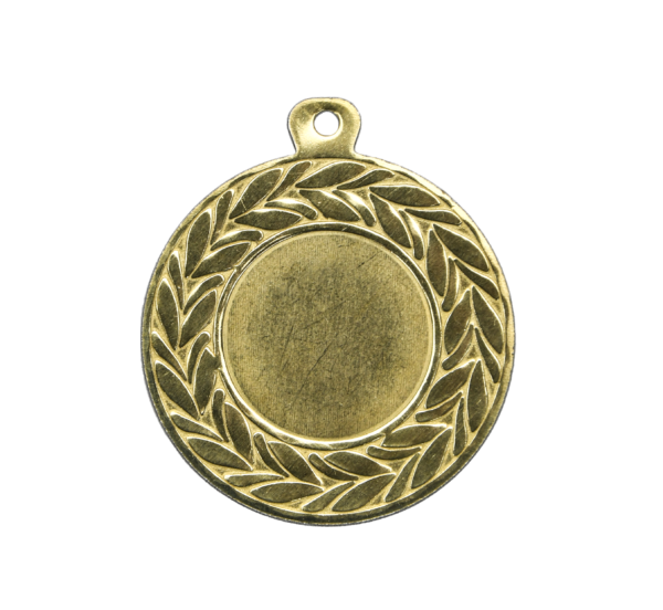 D10 GOLD-COLORED ALUMINUM MEDAL 45mm