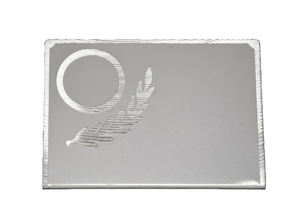 D116 SILVER-COLORED ALUMINUM SHIELD